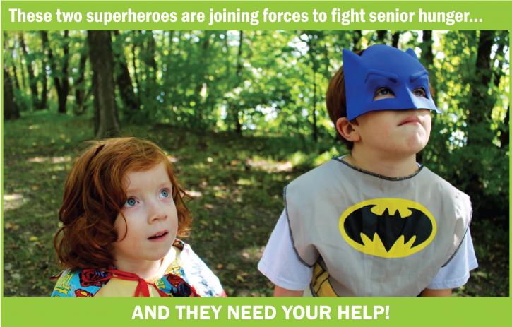Kids teaming up to fight senior hunger as super heroes