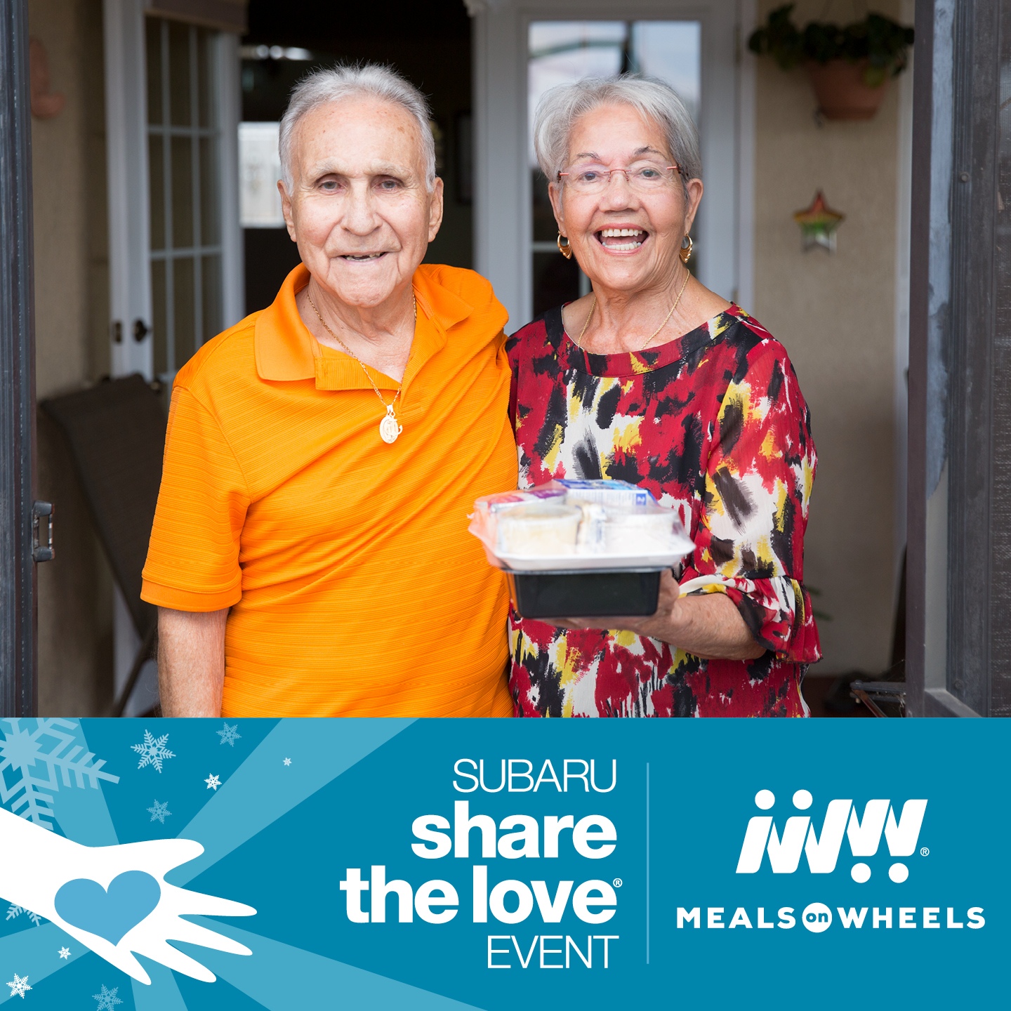 The Subaru share the love event with Meals on Wheels