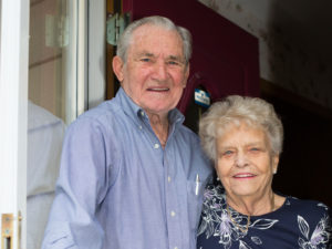 Meals on Wheels recipients Bjorn and Anne-Lise