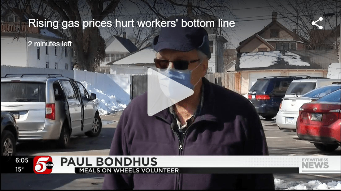 Paul Bondhus, voluntario de Meals on Wheels