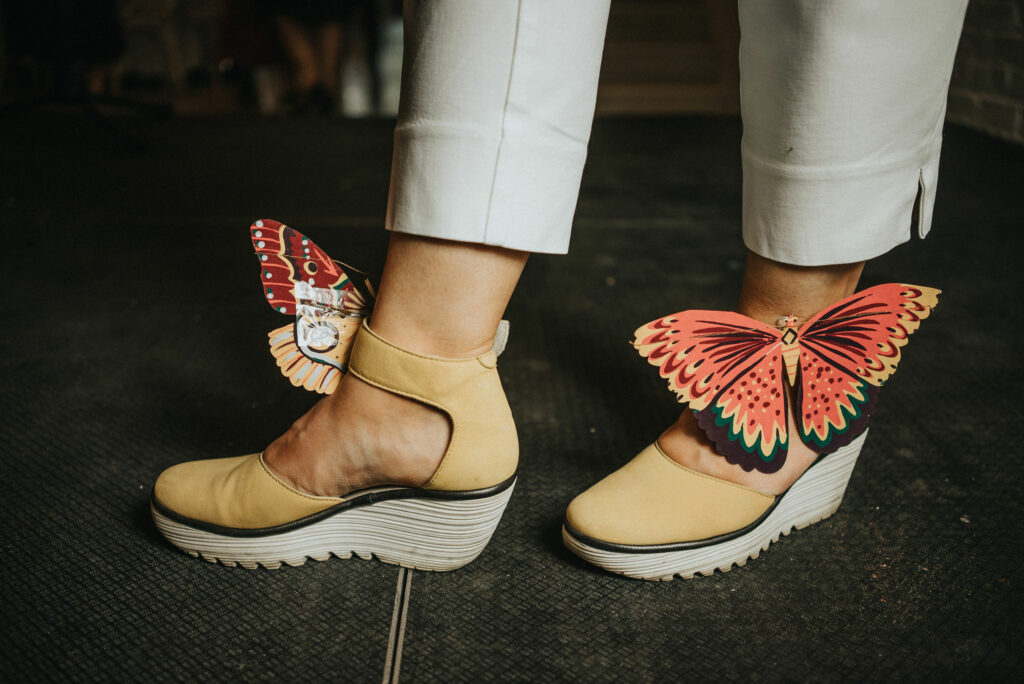 zapatos de mariposa